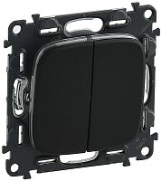 Переключатель без рамки Legrand Valena Allure 2-кл. проходной антрацит картинка